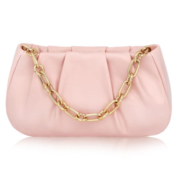 Evening Purse - Pu Clutch Small Shoulder Bag Removable Chain o_o - Picture 1 of 7